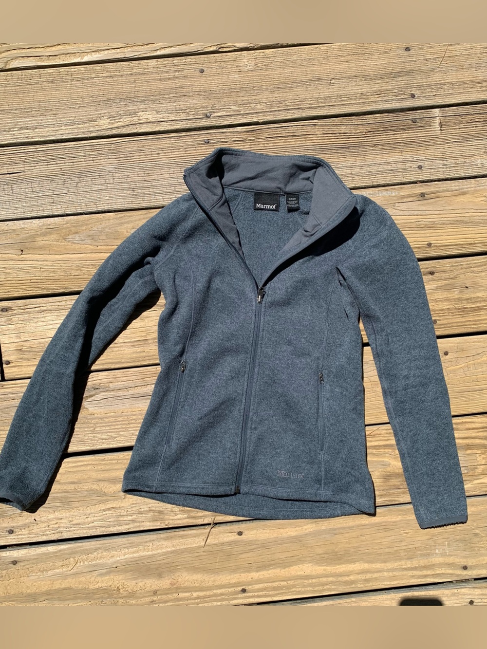 Marmot Women's Gray/Blue Fleece Jacket